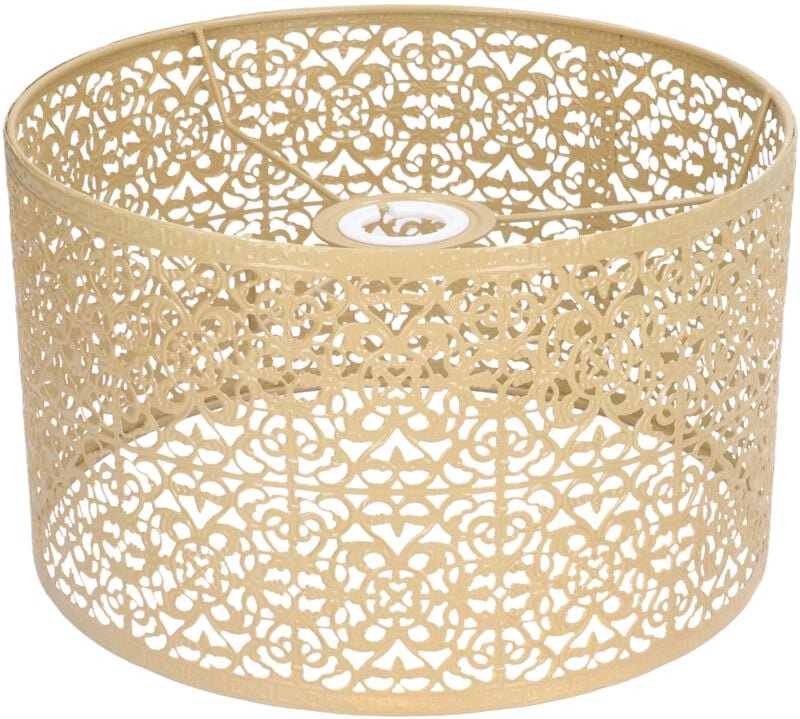 Durchbrochener Lampenschirm E27 E14 Universalverwendung Exquisite Lampenabdeckung aus Eisenmaterial für Wohnzimmer, Schl...