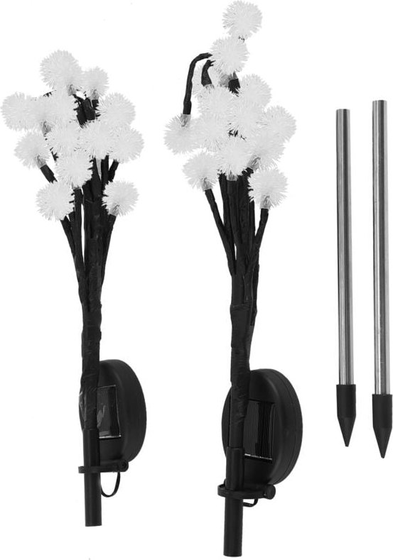 LED-Solar-Löwenzahnleuchte, verstellbare Gartenleuchte, 2 Stück, wasserdicht, flexibel, energiesparend für Garten, Hof, ...