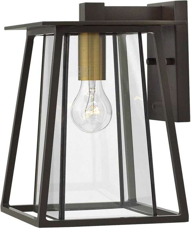 Elstead - Außenleuchte Wandlampe alu Bronze h 31,2 cm 1 Flammig IP44 1x E27 Balkonlampe