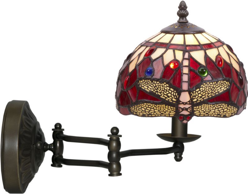 Wandleuchte mit beweglichem Arm, Durchmesser 20 cm, Serie Belle Rouge