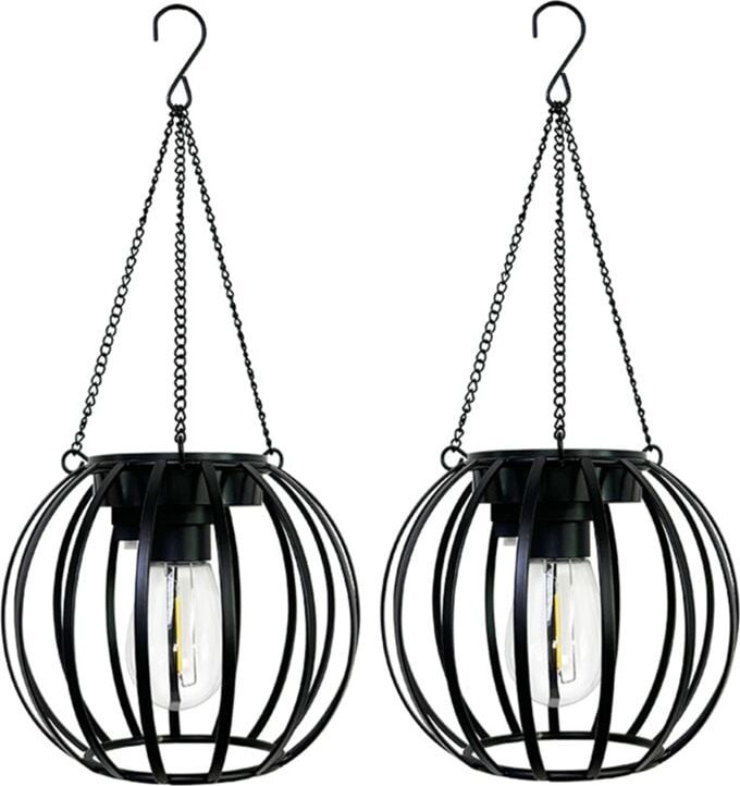 Hellere, hängende Solarleuchten für den Außenbereich, wasserdicht, 2er-Pack