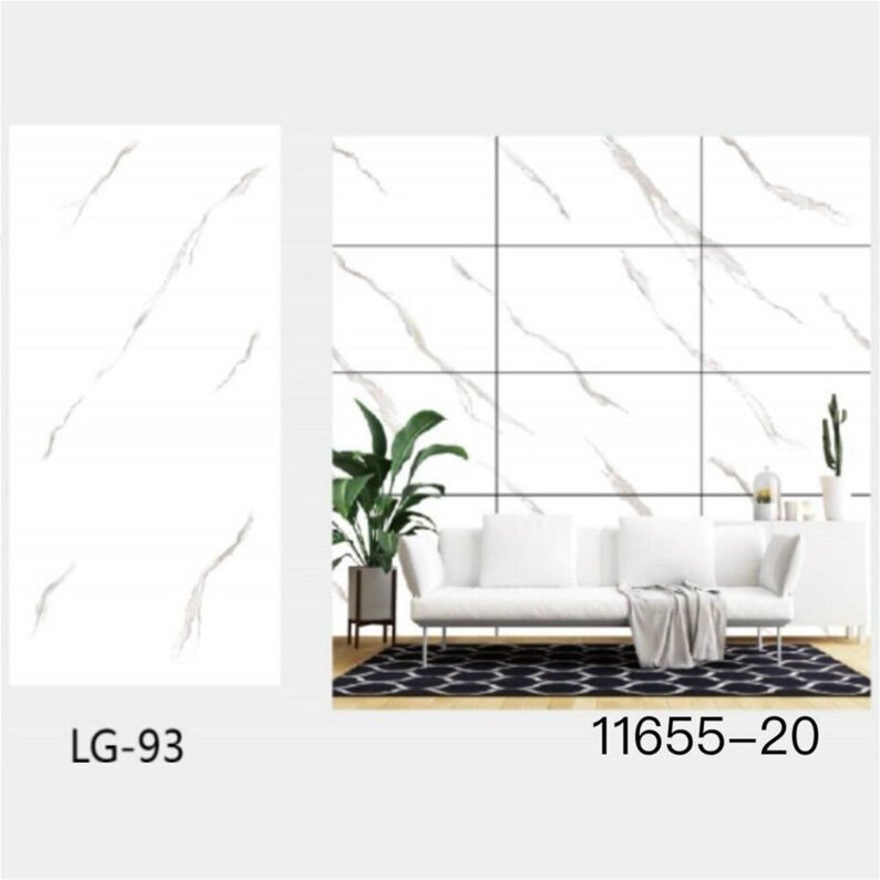 Trade Shop Traesio - Trade Shop - pannello adesivo effetto marmo biancostriature pareti paraschizzi 300X60CM stanza -