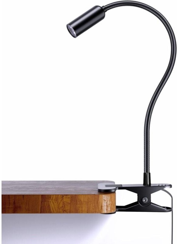 Aluminium-Klemmleuchte, 360° flexibler Schwanenhals-LED-Leseleuchte, Schreibtischlampe mit 10 Helligkeitsstufen, verstel...