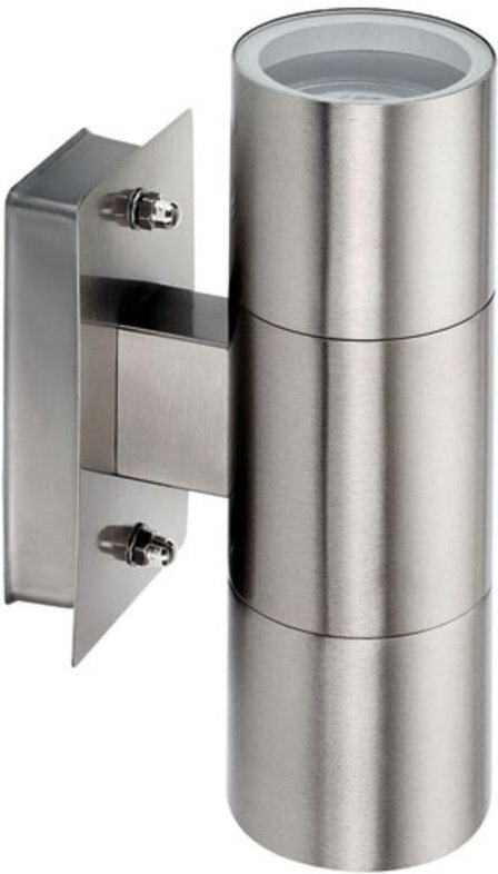 Außenwand-LED-Leuchte 2 x 3,5 W Edelstahl - Prolight