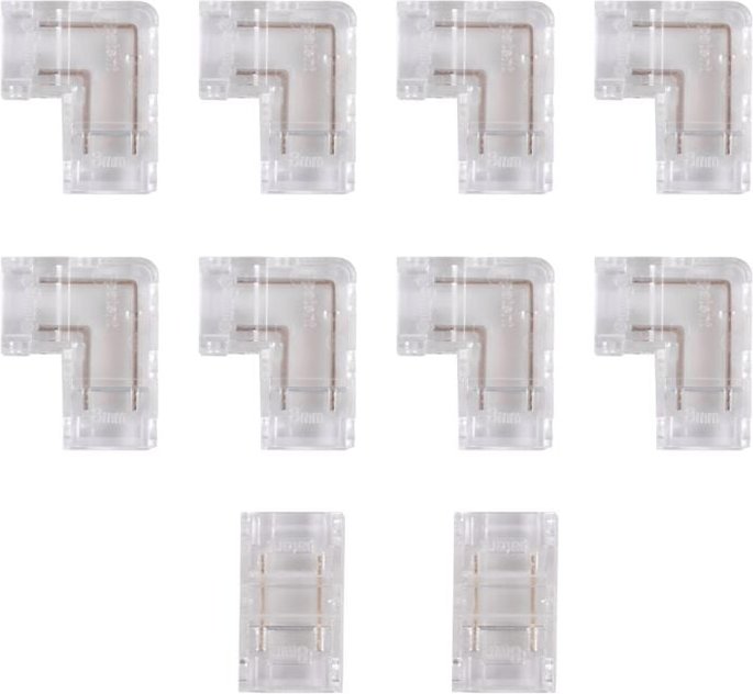 Thumbnail - Tlily - 8-mm-Anschluss, 8-teiliger L-förmiger/Eckanschluss, 2-teiliger lückenloser Anschluss