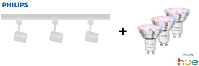 Philips LED Leuchten 3er Spot Zilo Easy Link weiß 100 cm warmweiß-kaltweiß RGB