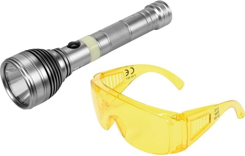 3w Wiederaufladbare Uv-Taschenlampe + Brille Set - Yt-08588