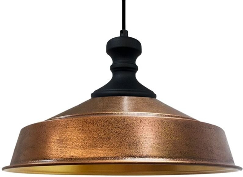 Thumbnail - Handbemalte Industrielle Hängeleuchte aus Kupferfarbe Metall – Vintage-Kronleuchter E27 Ø41 cm für Wohnzimmer, Schlafzim...