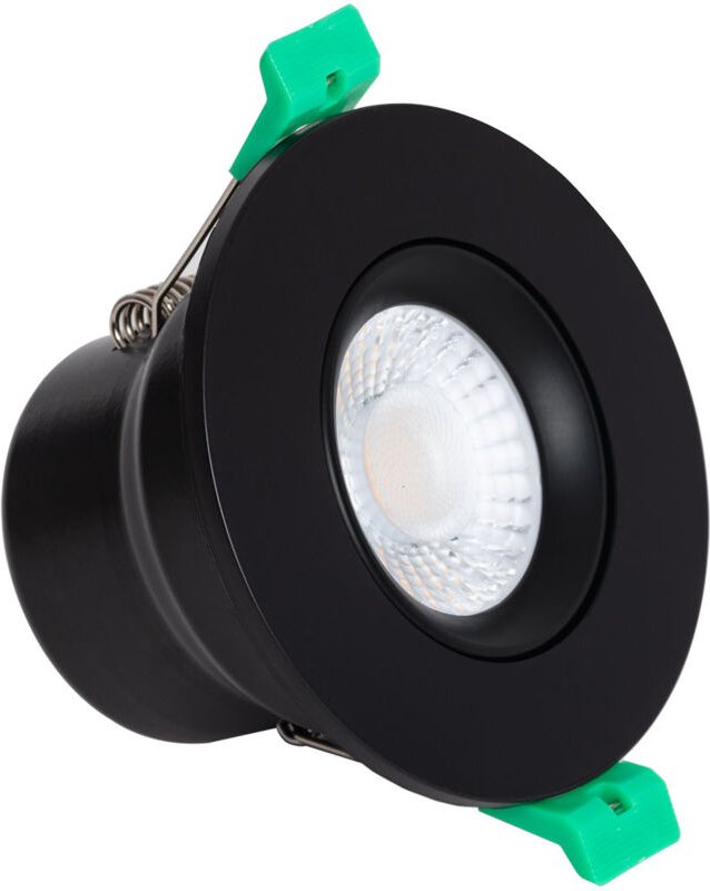 Thumbnail - LED Downlight Einbaustrahler 8W Rund Dimmbar IP65 Ausschnitt Ø65 mm CCT Wählbar RF90 Solid Design Einstellbar Schwarz Wä...