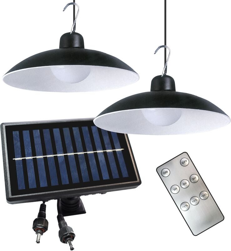 Saturn Doppel-Solarlampe