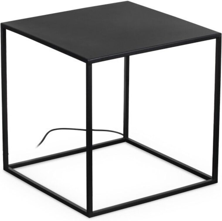 Ipotesi 50 cm tragbare LED-Außenleuchte schwarz, eingebauter Schalter, 3000 k, IP44, nicht dimmbar - Ideal Lux