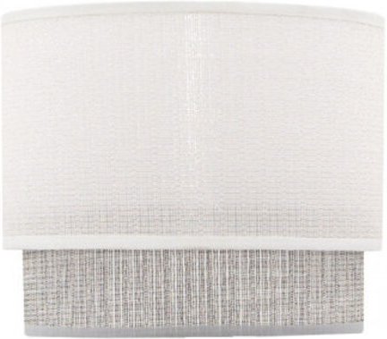 Fabrilamp - Kenia Tischlampenschirm E14 weiß/grau (Ø18 x 16 x 15 cm), mehrfarbig, Einheitsgröße