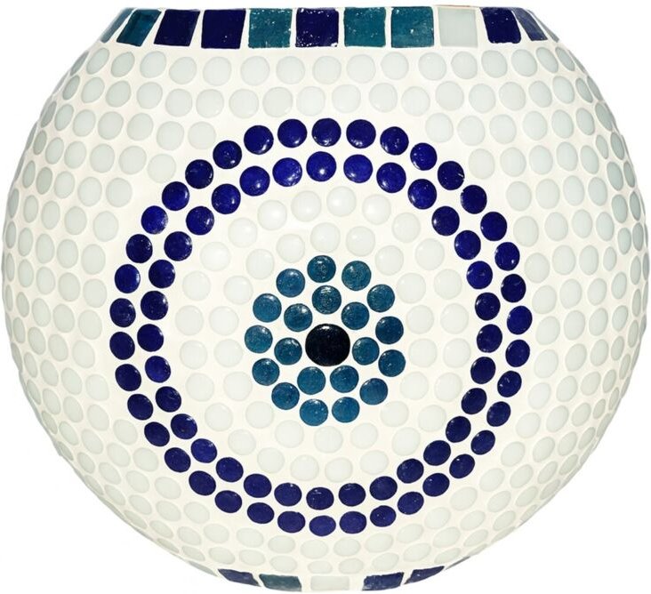 Tischleuchte aus Mosaikglas – moderner und farbenfroher Stil