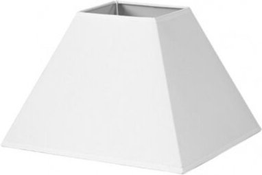 Lampenschirm Pyramide mezzo e27 white 35dx15dx25h Stoff Popeline