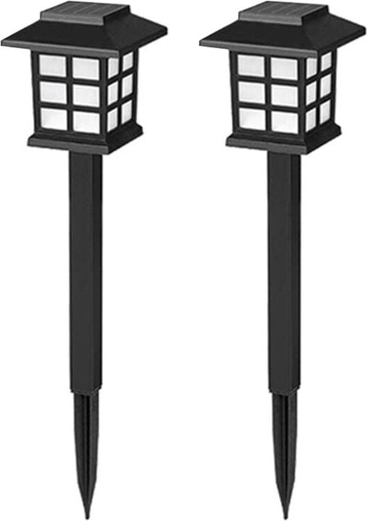 2Pcs LED Solar Pathway Rasen Lichter Im Freien Wasserdichte Lampe für Garten/Landschaft