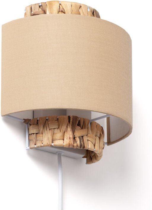Wandleuchte Naturfasern Orleans Beige