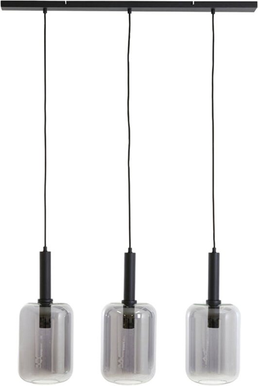 Thumbnail - Hängeleuchte - Lekar - schwarz - glas rauchglas - Light&living