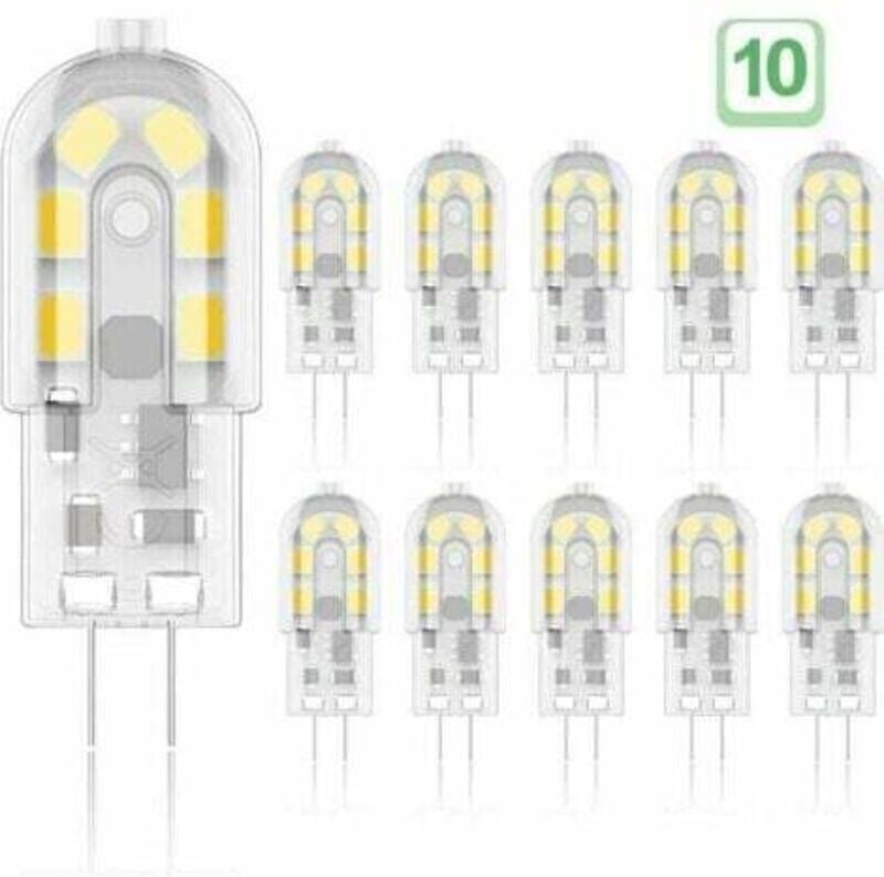 Thumbnail - Tigrezy - G4-LED-Leuchtmittel, 2 w, 20 w, entspricht Halogenlampen, Warmweiß 3000 k, 200 lm, 12 x smd 12 v ac/dc, 10 Stü...