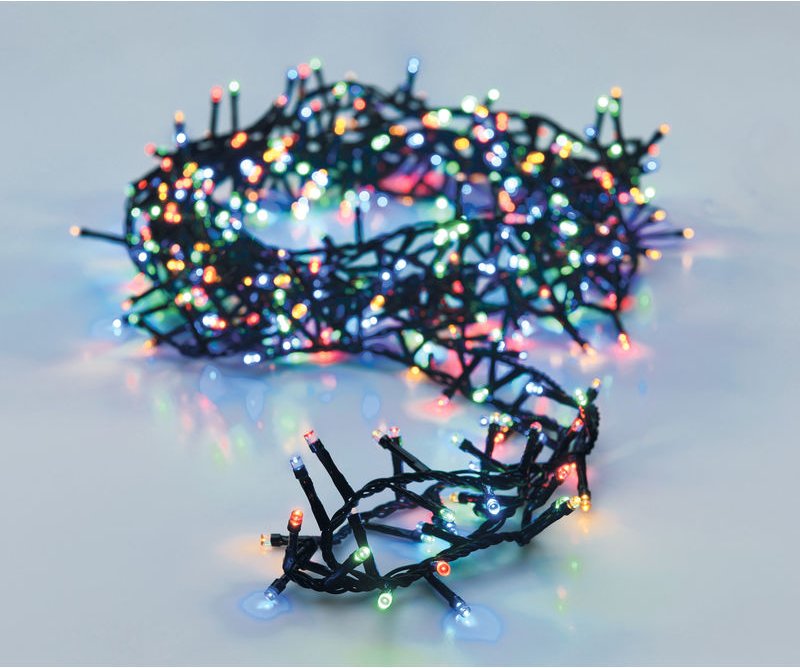 Weihnachts Lichterkette bunt - 20 m / 1000 led - Multicolor Deko Baum Beleuchtung mit Controller und Speicherchip - für ...