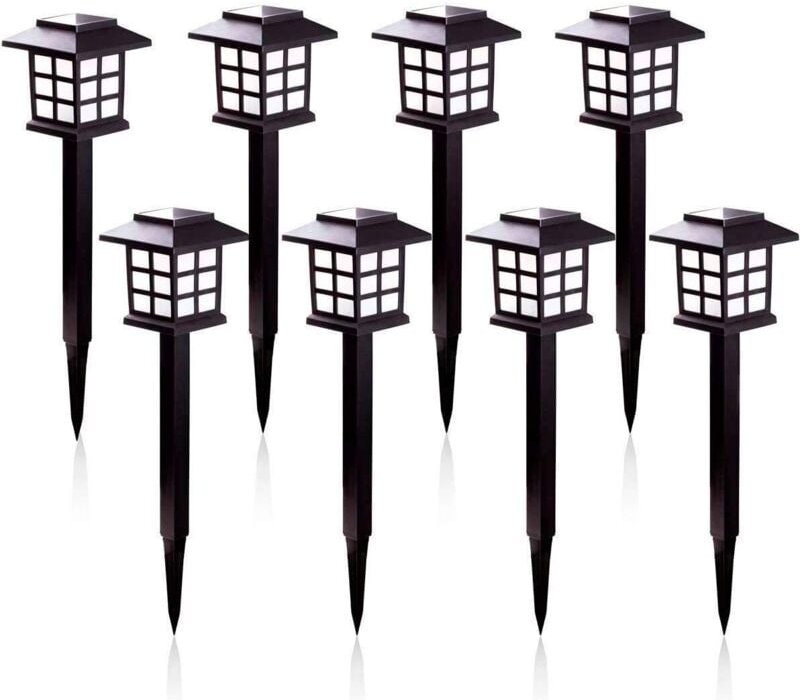 Vtizikl Lampes Solaires de Jardin - Éclairage Solaire Lumière Blanche Chaude et Solaire Étanche IP55 Pour extérieur Vill...