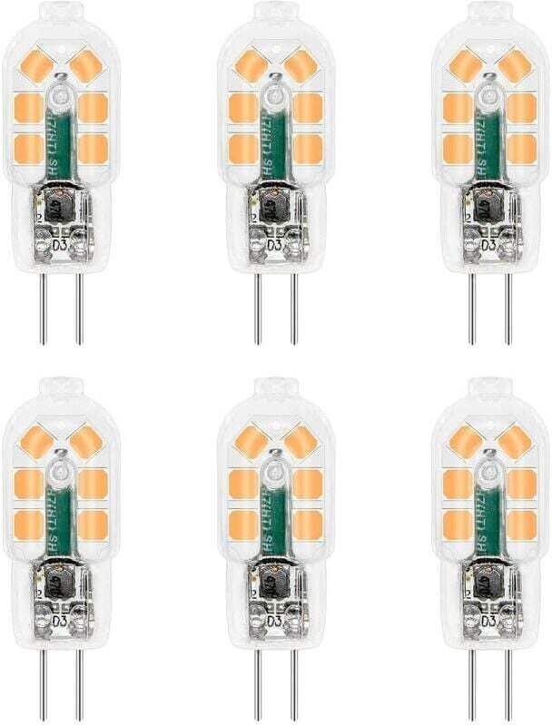 G4 LED-Lampe 12 V, 2 W, Warmweiß 3000 K, 200 lm, entspricht 10 W 20 W G4-Halogenlampe, nicht dimmbar, Bi-Pin G4 12 V LED...