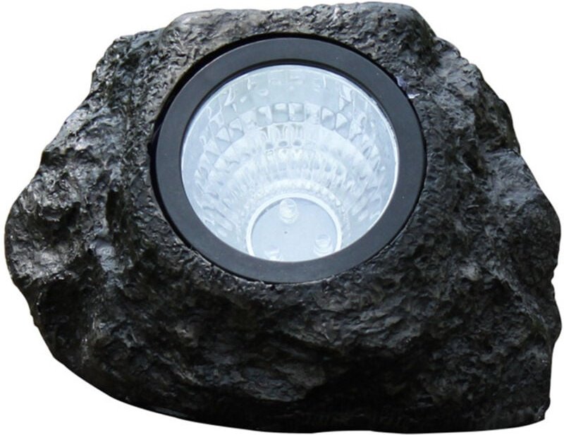 Wasserdichte, solarbetriebene LED-Gartenleuchte mit Steinsimulation für den Außenbereich