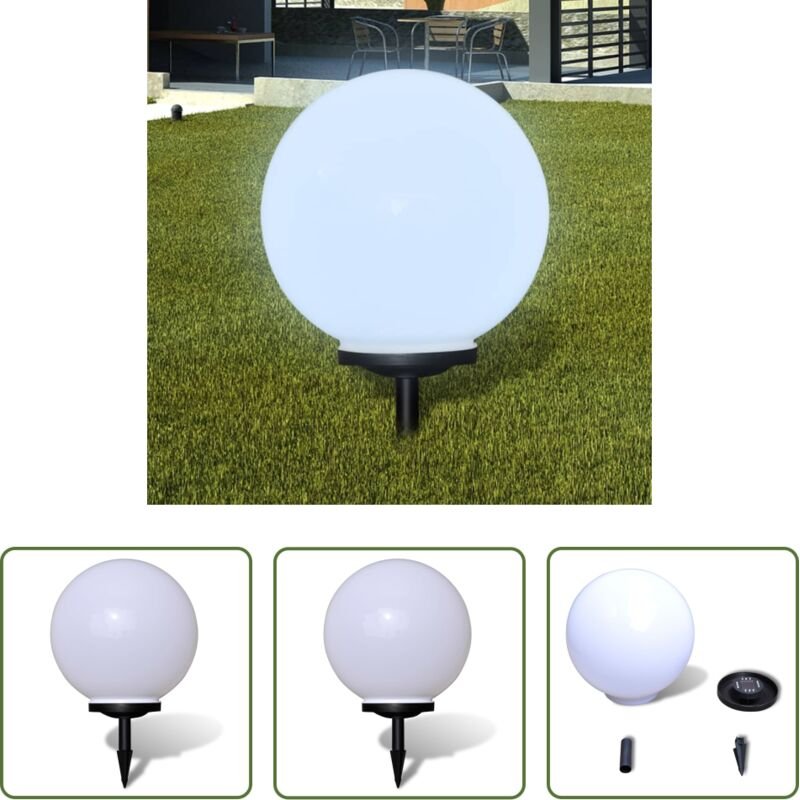 vidaXL Wegeleuchte LED 40 cm mit Erdspieß