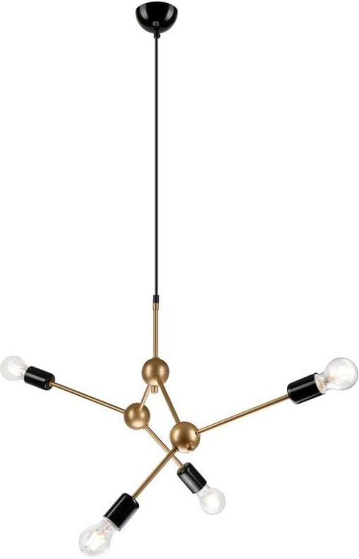 Lamkur Alessia Mehrarm-Pendel-Deckenleuchte Gold, 4x E27