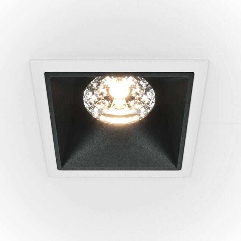 Maytoni Alfa LED Einbaudownlight Weiß, Schwarz, 1050lm, 3000K