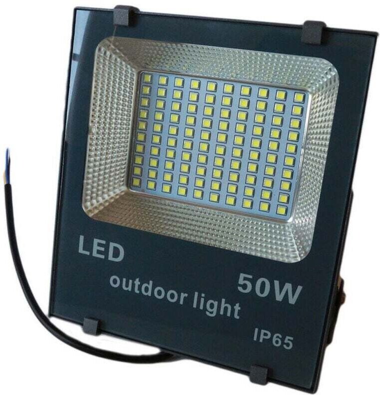 Vtizikl Faro Led Smd Slim Faretto Spot Luminosita' Luce Bianca Fredda 50 100 200 W Ip65 - 50 Watt