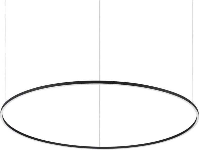 Thumbnail - Ideal Lux ORACLE Ringintegrierte LED-Pendel-Deckenleuchte Schwarz 150cm 3000K