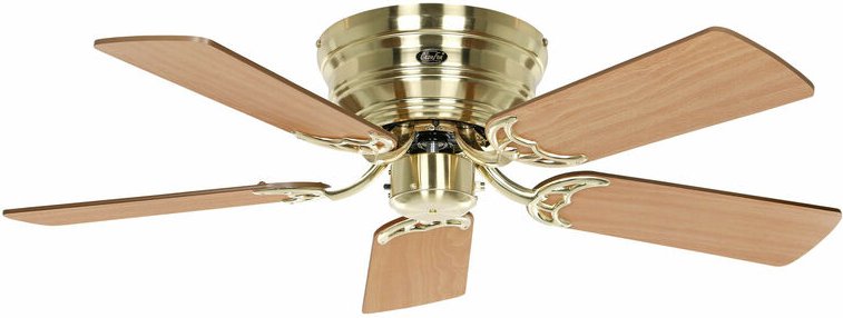 Deckenventilator Classic Flat III Messing gebürstet 103