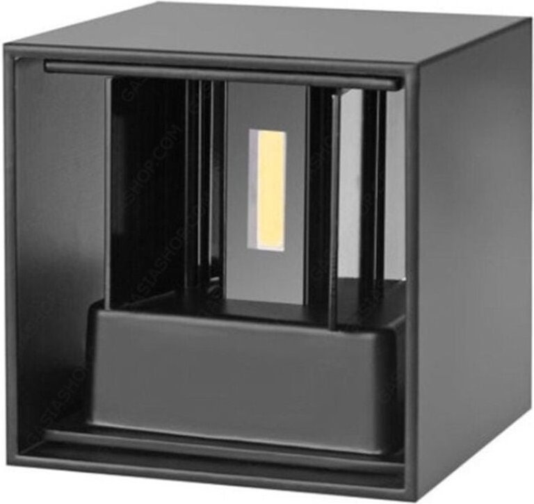 Trade Shop - APPLIQUE LAMPADA MURO DOPPIO LED COB 12W FASCIO REGOLABILE CAMBIA COLORE CCT 3IN1 ES46-3C - Schwarz