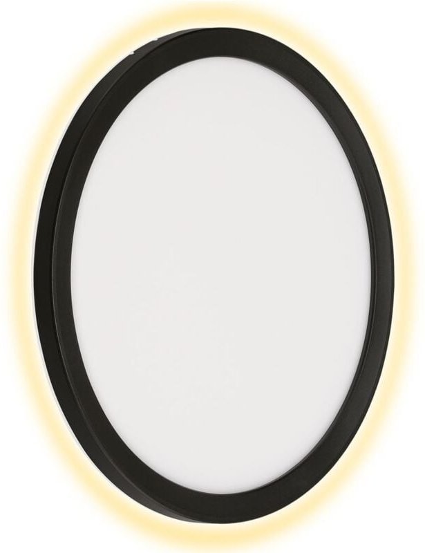 Telefunken - led Außenleuchte Außenlampe 4000K IP44 15W schwarz Kunststoff Ø28 cm