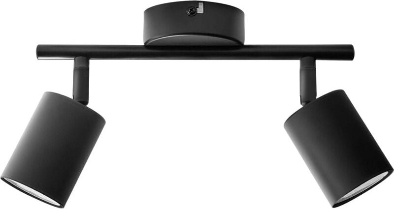 Strahler 2-flammig NYANDO Metall Schwarz