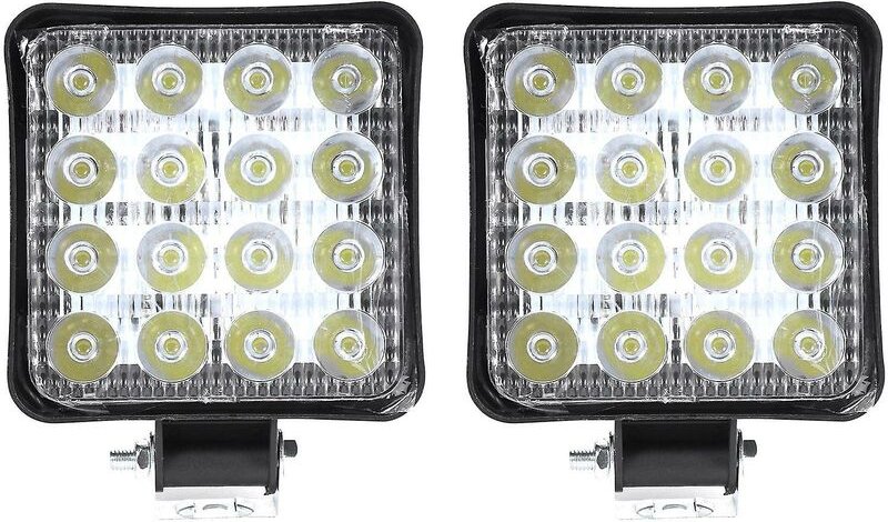 2 Stück 48 w 6000 k LED-Punktstrahl-Arbeitsscheinwerfer, Lampe, Traktor, Geländewagen, lkw, Allradantrieb, 12 v, 24 v