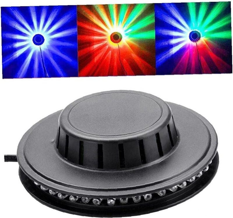 Trade Shop Traesio - Trade Shop - rgb multicolor led tisch decken disco effekt lampe rotierendes licht -