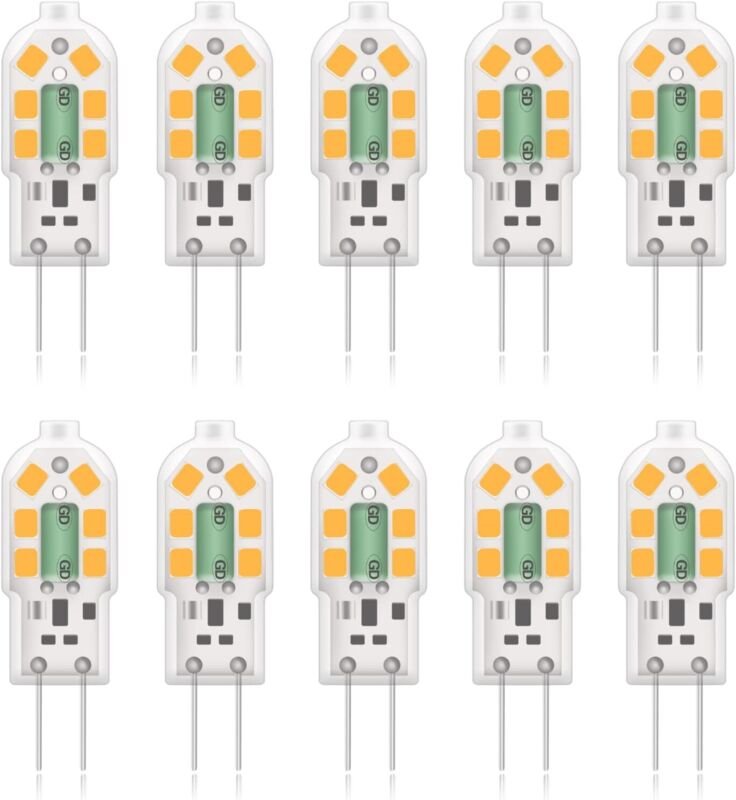 G4 LED Lampen,Ersatz 20W Halogenlampen,2W 200lm 12V AC/DC Warmweiß 3000K,Leuchtmittel Stiftsockellampe Glühbirne,Kein Fl...