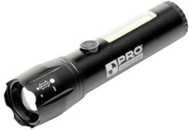 LED-Taschenlampe mit wiederaufladbarem Akku und Seitenlicht 100 lm - 100-OS-012