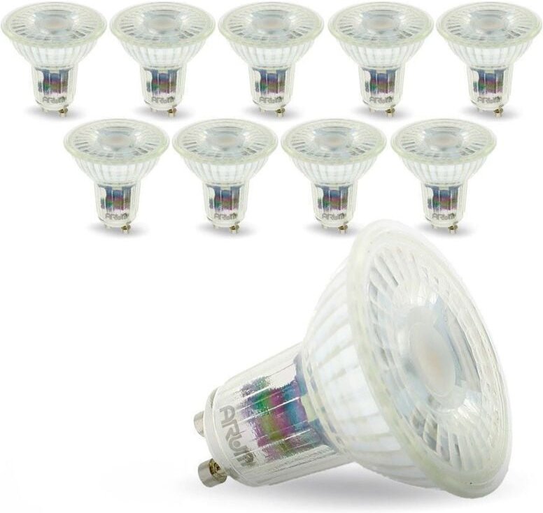 Los mit 10 GU10-Lampen 5W 420 Lm Equi. 50W Farbtemperatur: 4000K neutralweiß