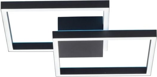 Paul Neuhaus Q-Marko Integrierte LED-Deckenleuchte, halbbündig, Schwarz, 1 x 38,5 W LED, 2700–5000 K, 1 x 12,5 W LED, RG...