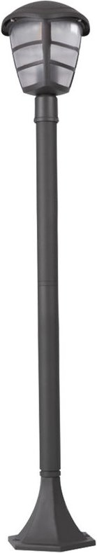 Außen Steh Leuchte alu Laterne Garten Balkon Beleuchtung Hof Stand Lampe im Set inkl. led Leuchtmittel