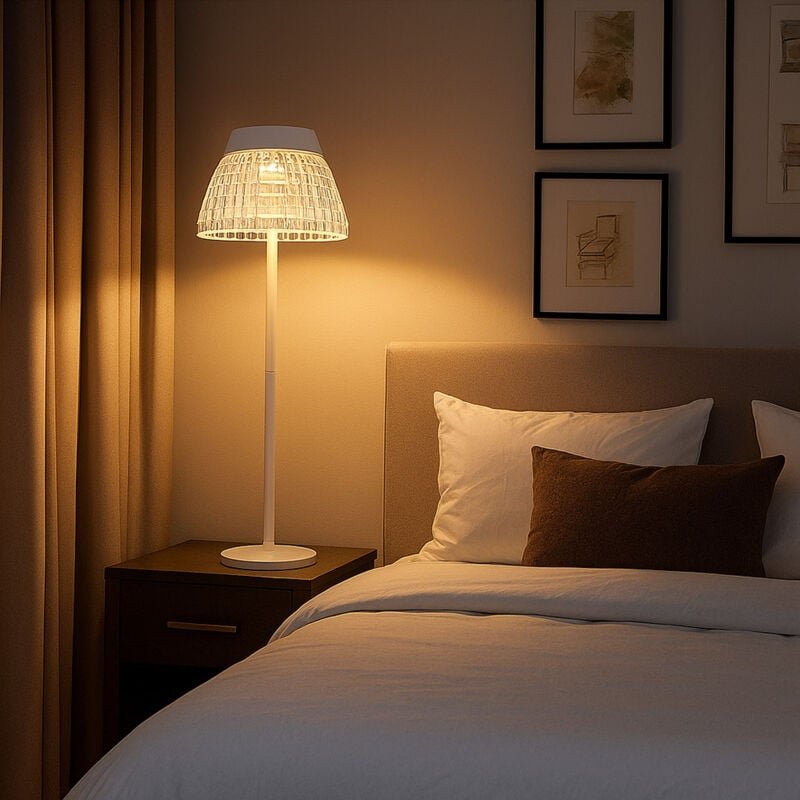 Globo Lighting - Tischleuchte Tischlampe weiß Wohnzimmerlampe Touchdimmer Akku Beistellleuchte, usb, led 1W 80Lm warmwei...