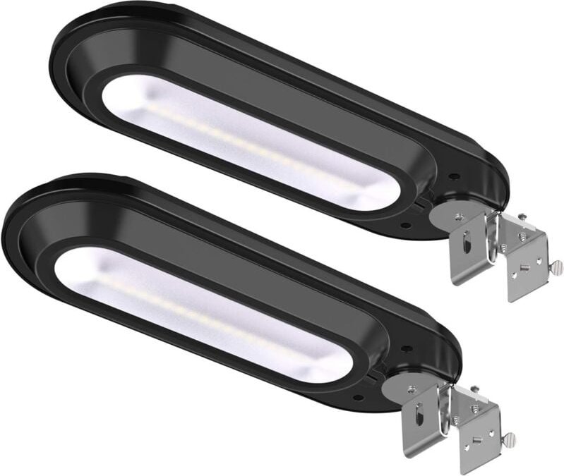 Solar-Straßenleuchte mit 18 LEDs, 180° Weitwinkel, verstellbar, mit Bewegungsmelder, 600 lm, IP65 wasserdicht, Solar-Flu...