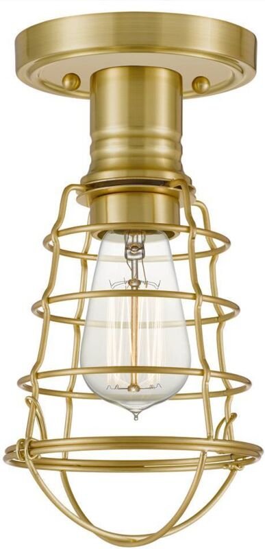 Quoizel - Elstead Mixon Halbbündige Deckenleuchte aus gebürstetem Messing