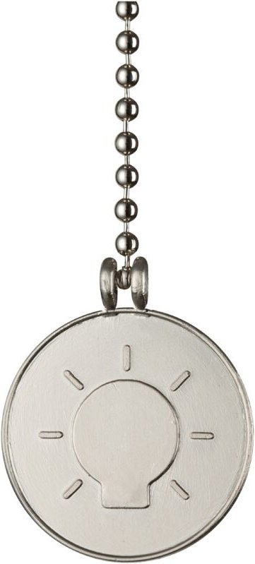 Zugkette für Deckenventilator mit Lichtsymbol