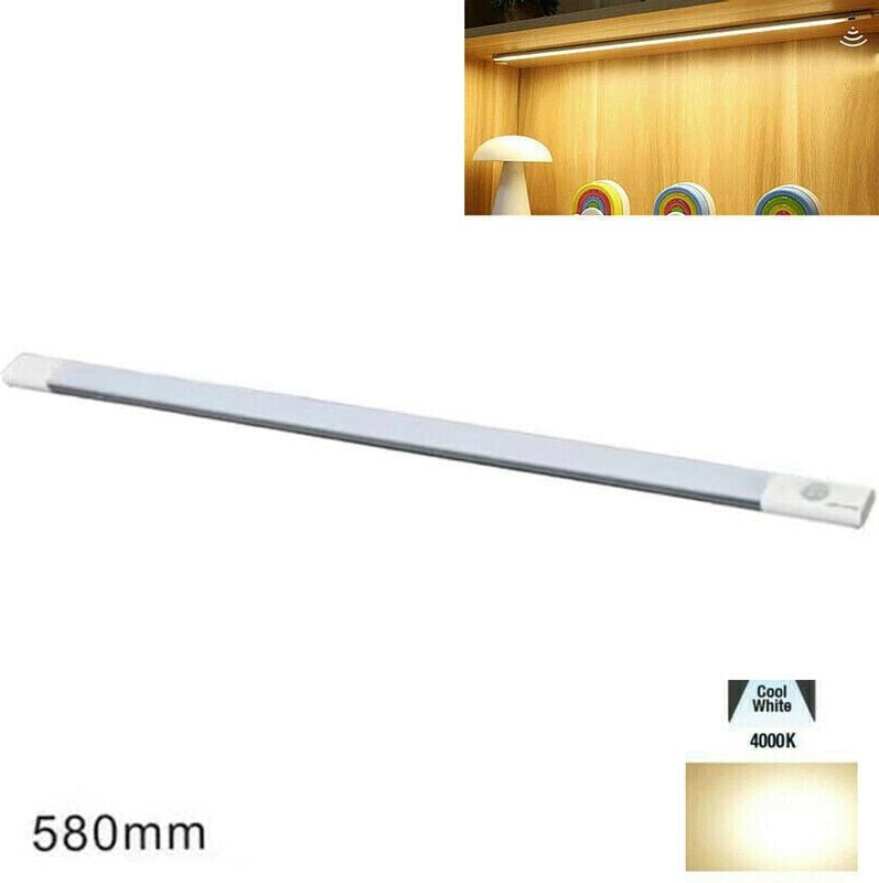 Led-Küchenleiste,natürlicheslicht,bewegungsmelder,unterschrank,wiederaufladbar,58cm