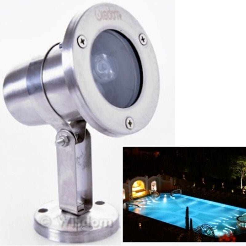 Trade Shop Traesio - Trade Shop - faretto spot licht für externehmen giardino 3 watt luce calda fred verde rgb -