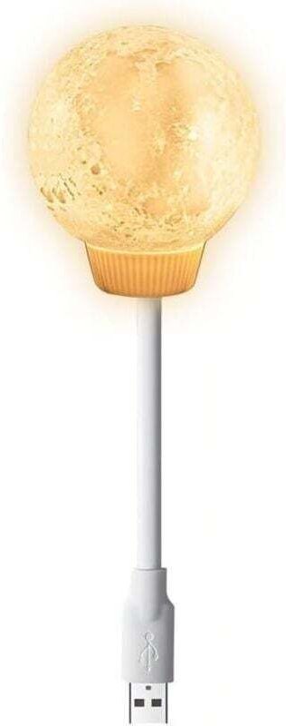 Vtizikl Lumières de lune pour chambre à coucher, lampe de lune Lampe LED Moon Veilleuse Commande vocale alimentée par US...