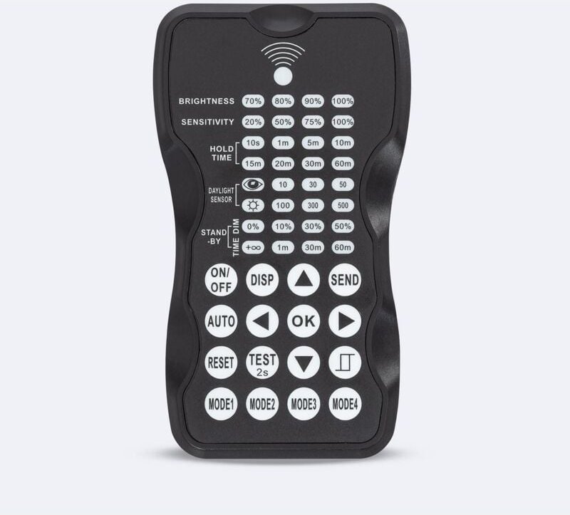 Fernbedienung RC-100 für LED Hallenstrahler High Bay UFO Smart HBD Schwarz